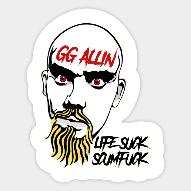 GG ALLIN - Punk - Sticker | TeePublic